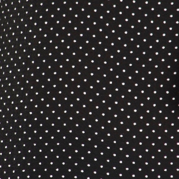 NWT Black Polka Dot Tie Neck Blouse - Picture 5 of 5